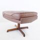 Fauteuil cuir avec pouf de Madsen & Schübel pour Bovenkamp