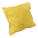 Housse de coussin en coton jaune paille,  40x40 cm
