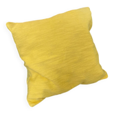 Straw yellow cotton cushion cover, 40x40 cm