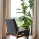 H.Lis vintage graphite corduroy armchair