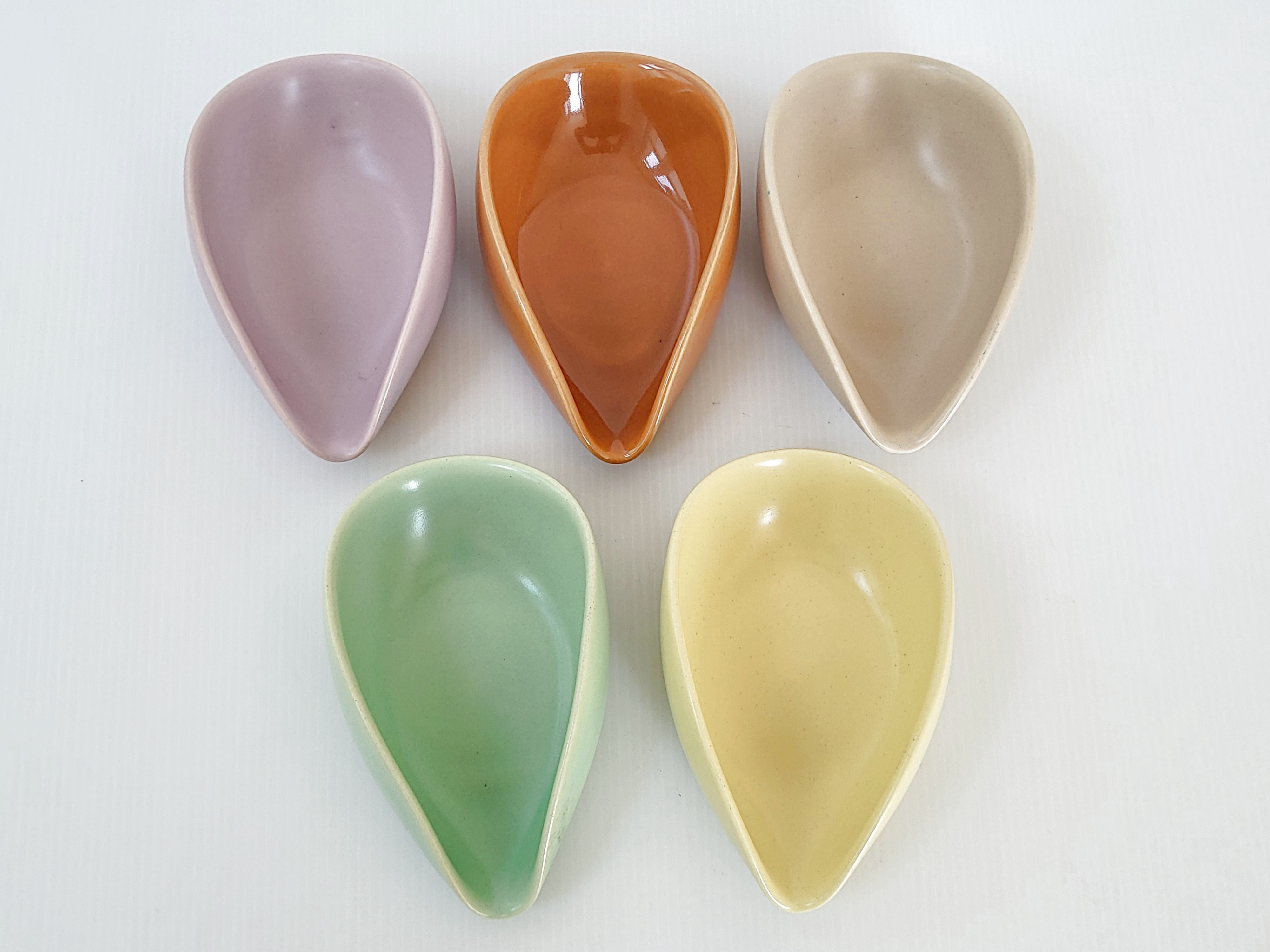 Suite of 5 vintage pocket trays 1950