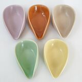 Suite of 5 vintage pocket trays 1950