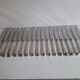 Ercuis set of 18 knives silver metal and stainless steel violin model
