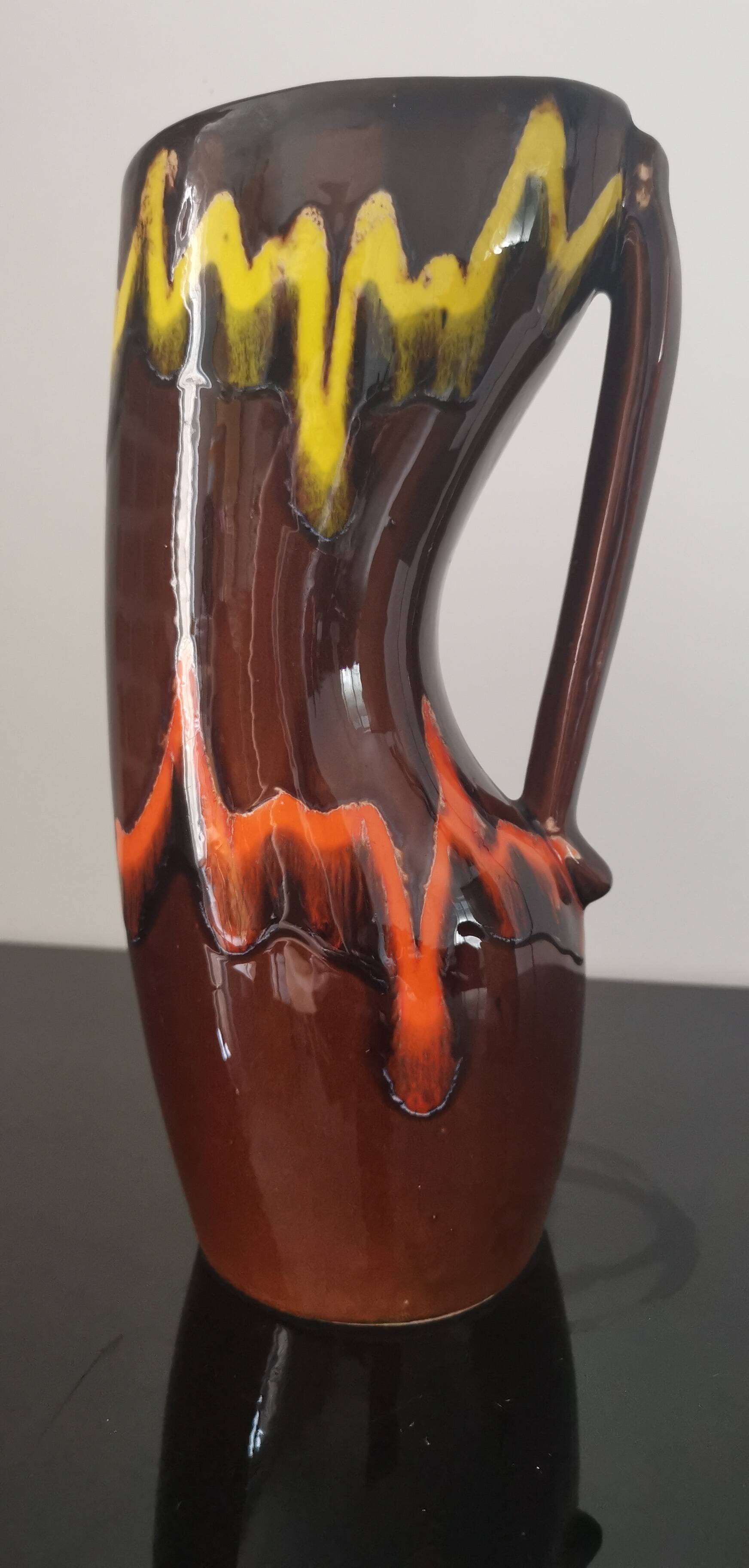 Old Anjou ceramic vase