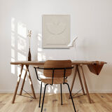 Minimalist relief table W01