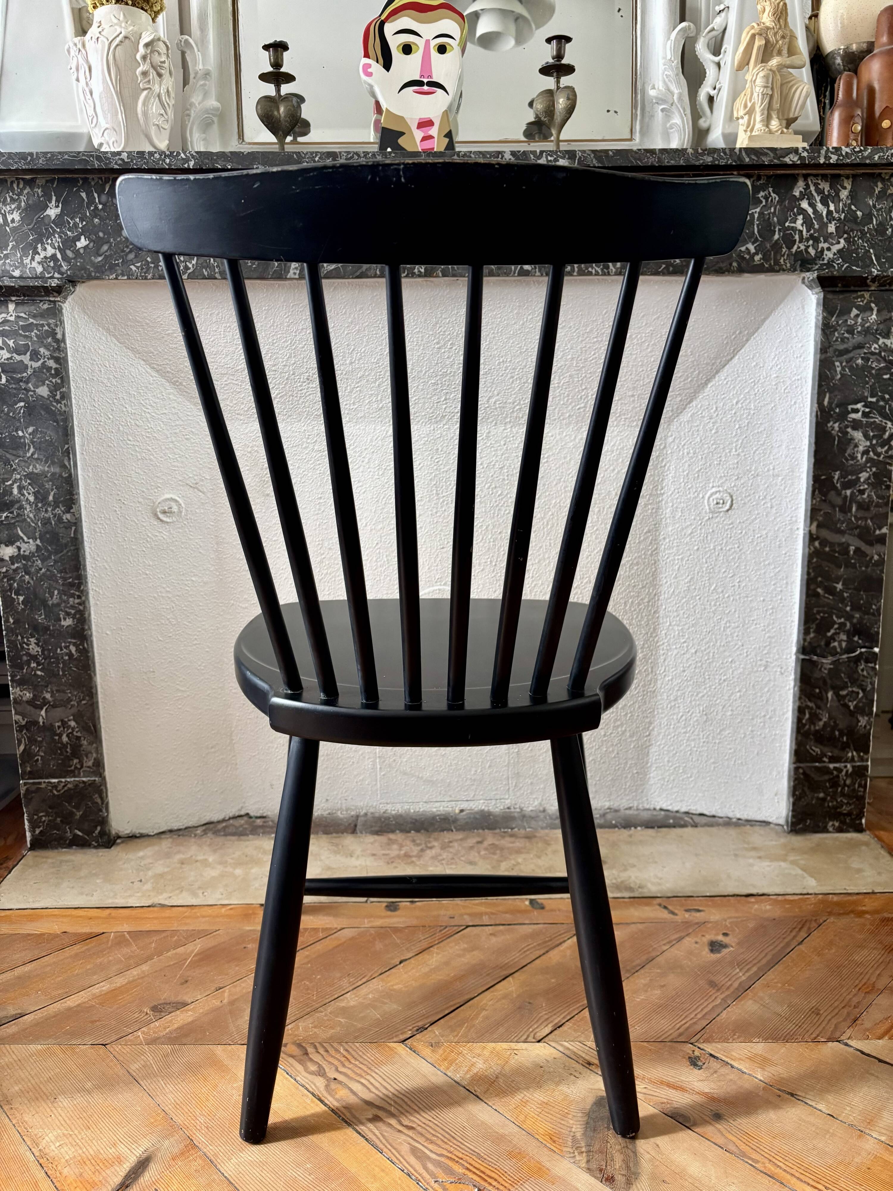 Pair of Swedish wooden chairs Swen Eric Fryklung 1950