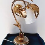 Golden metal lamp