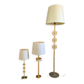 Exceptional trio of light fixtures by Nicolas Dewael for Fondica.