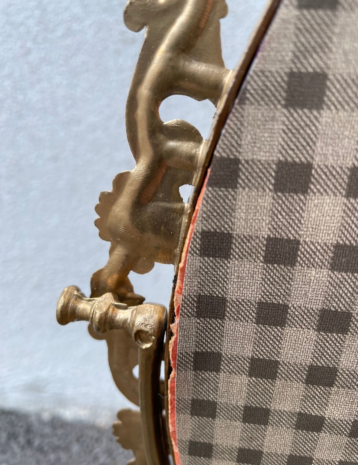 Golden mirror 21x50cm