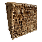 Old wicker suitcase