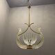 Murano glass light pendant by Ercole Barovier, 1940s
