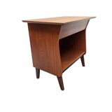 Armoire murale vintage en placage teck avec tiroir, datant des années 1960.