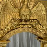 Mirror 212x101 cm empire era early nineteenth, gilding with gold leaf very good condition