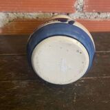 Antique DELFT Vase White Ceramic Blue Decor Vintage Mill #D573