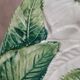 Vintage barbotine plate, plum decoration – relief foliage