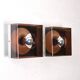 pair of 2 plexiglass wall lights, Disco model, by Jocelyne Trocmé, design 1970.