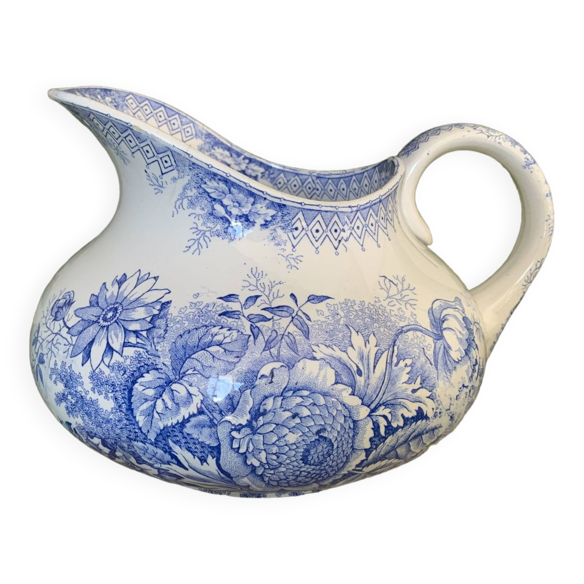 Old earthenware pitcher from Saint-Amand (North) – Jardinière model