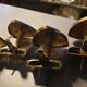 4 coat hooks in stainless steel seventies period