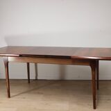 Scandinavian extendable rosewood dining table, 1960s