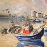 Tableau ancien , Marine signée André Cartayrade (1921-2016)