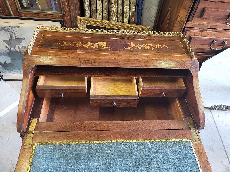 Secretaire de dame bonheur du jour marqueterie