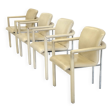 Set of 4 vintage Leolux Cachucha dining chairs