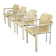 Ensemble de 4 chaises de salle à manger vintage Leolux Cachucha