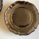 Set of 5 plates with godrons in glazed earth from Biot 1970