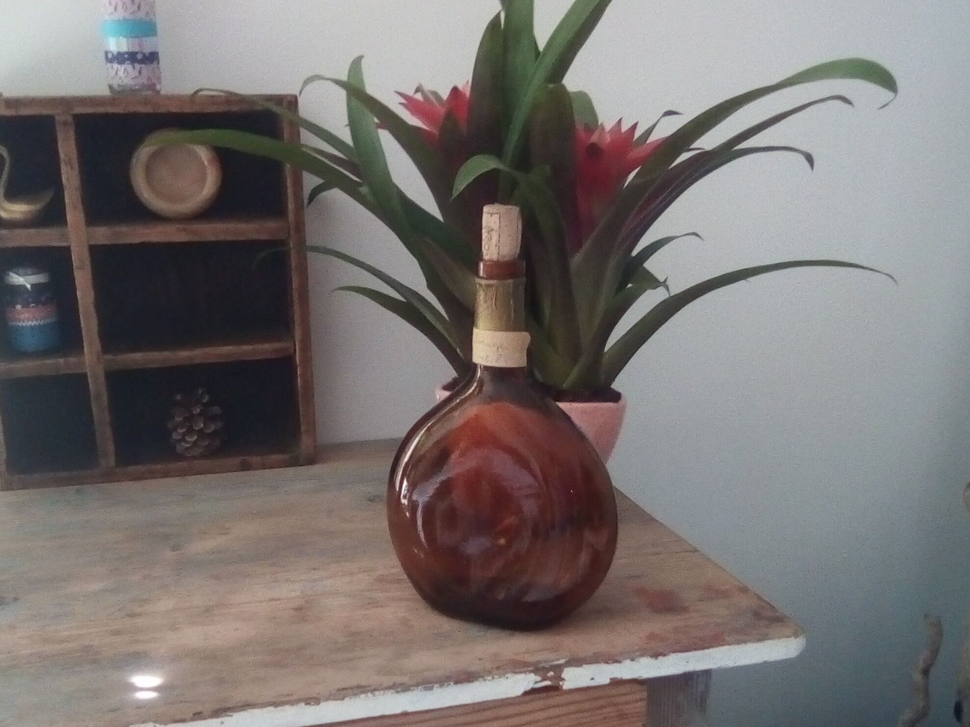 Vintage amber carafe