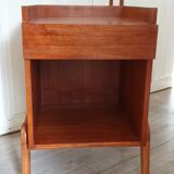 Scandinavian-style compass-footed bedside