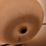 Sandblasted glass mushroom lamp