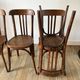 Set of 5 baumann bistro chairs in bent wood stamped xxth