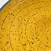 Vintage speckled yellow Palma plate Boch La Louvière