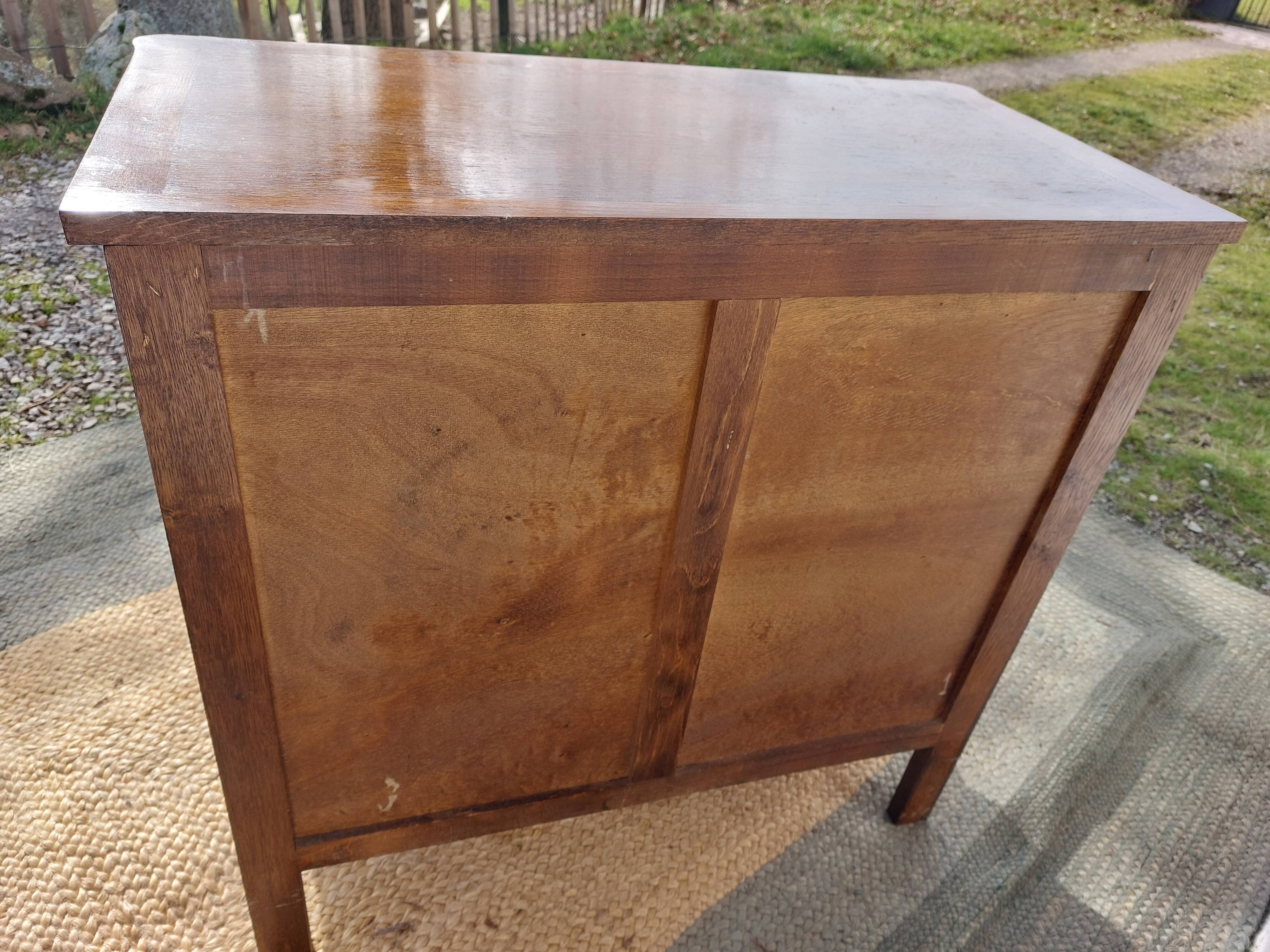vintage commode with tapered legs