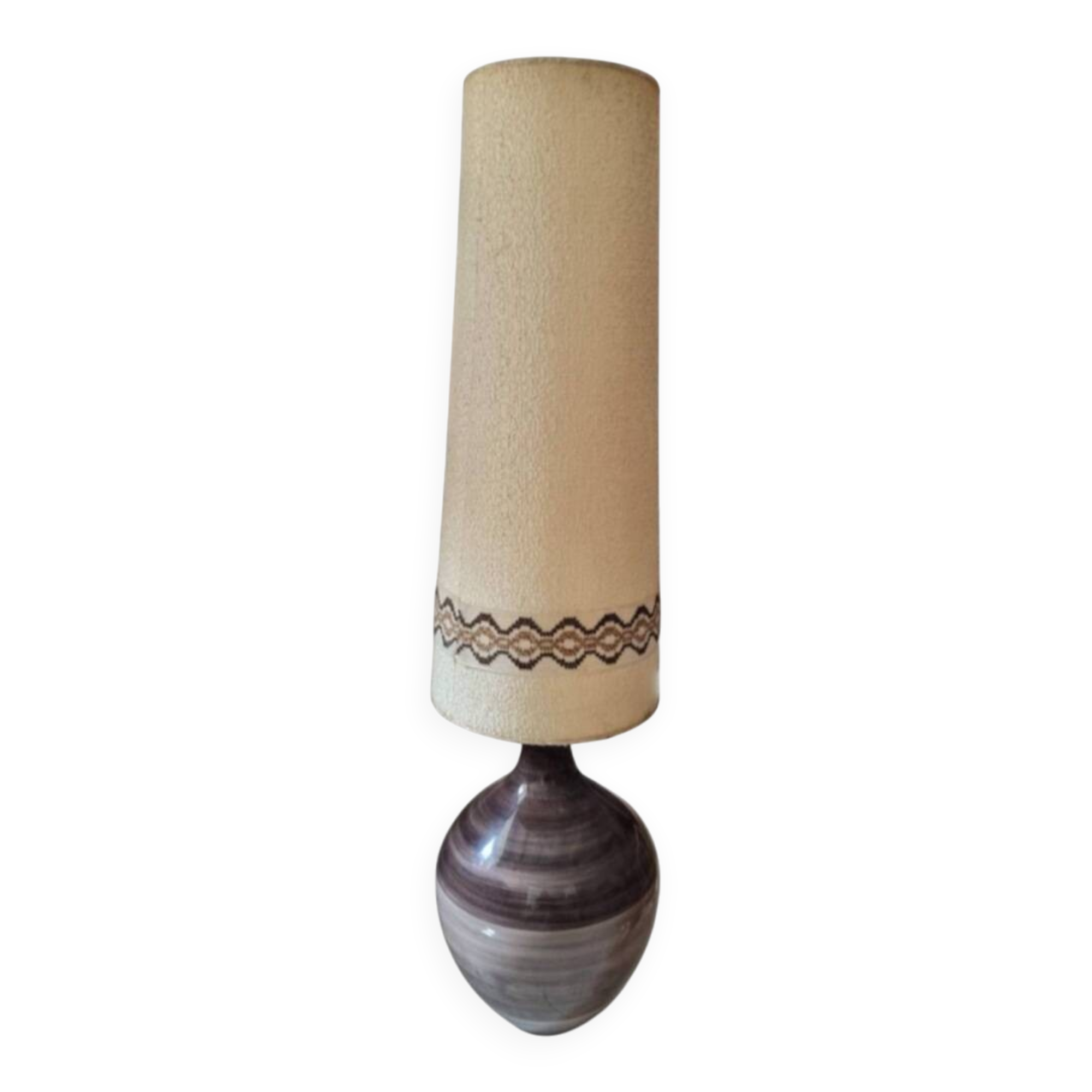 Grande lampe céramique années 60
