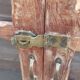 Antique wooden glass cabinet