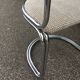 Chrome steel tube chair and fabric, 1970s