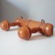 Vintage wall coat rack in wood circa 60/70 years
