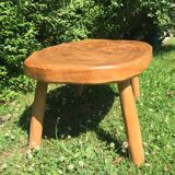 Brutalist oak coffee table