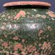 Dark green jug enamelled
