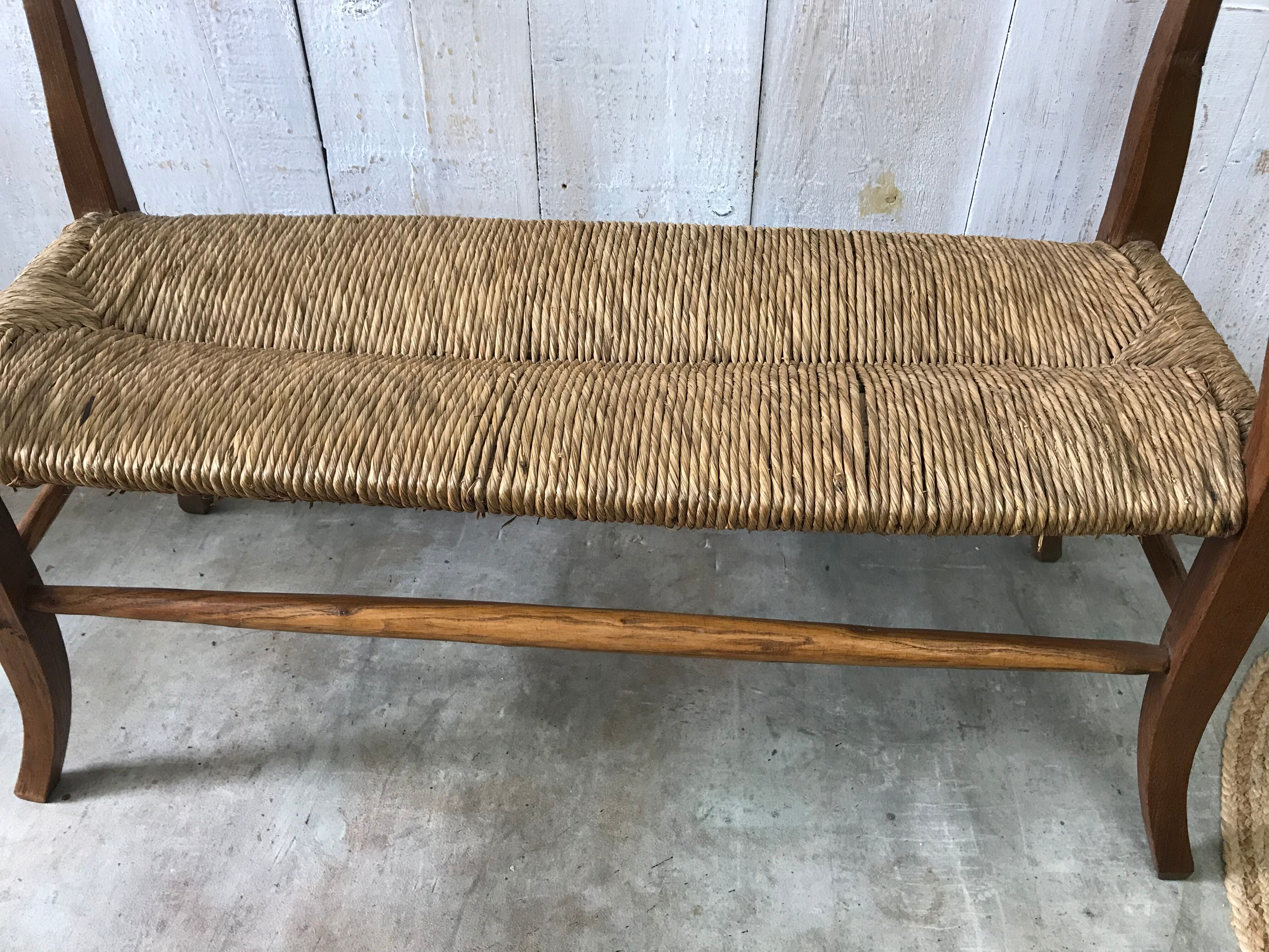 Old mulched bench