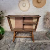 Bamboo and rattan bar 50s-60s