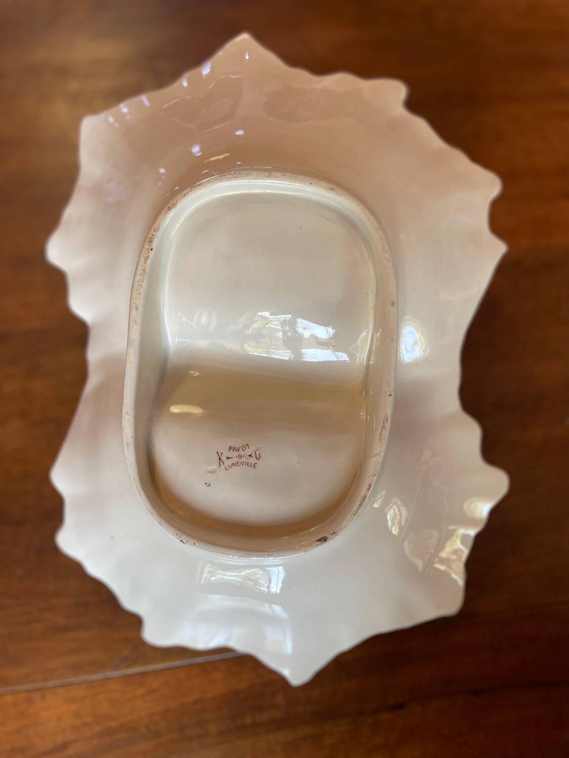 Luneville double compartment dish