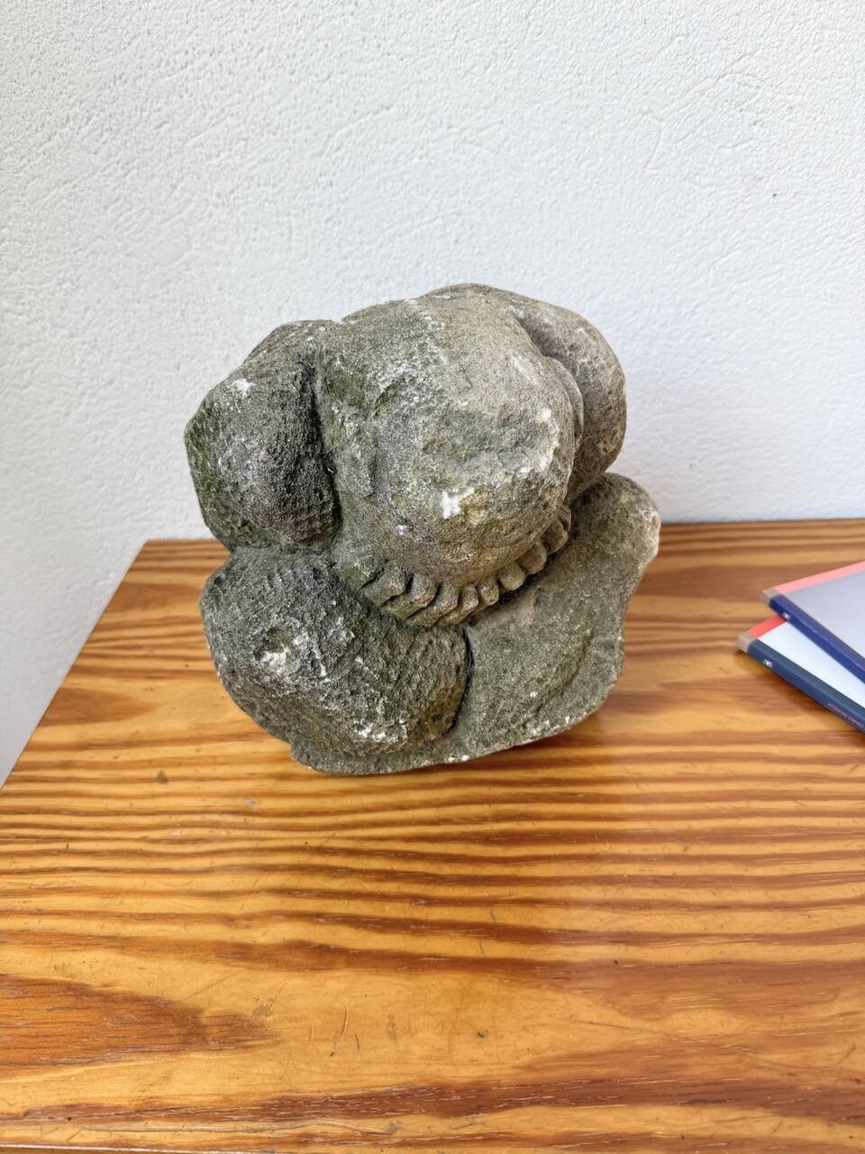Stone sculpture of a man