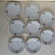 8 plates dessert porcelain Guy Degrenne decoration Basket fruit flowers