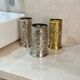 Traditional glass in gilded brass