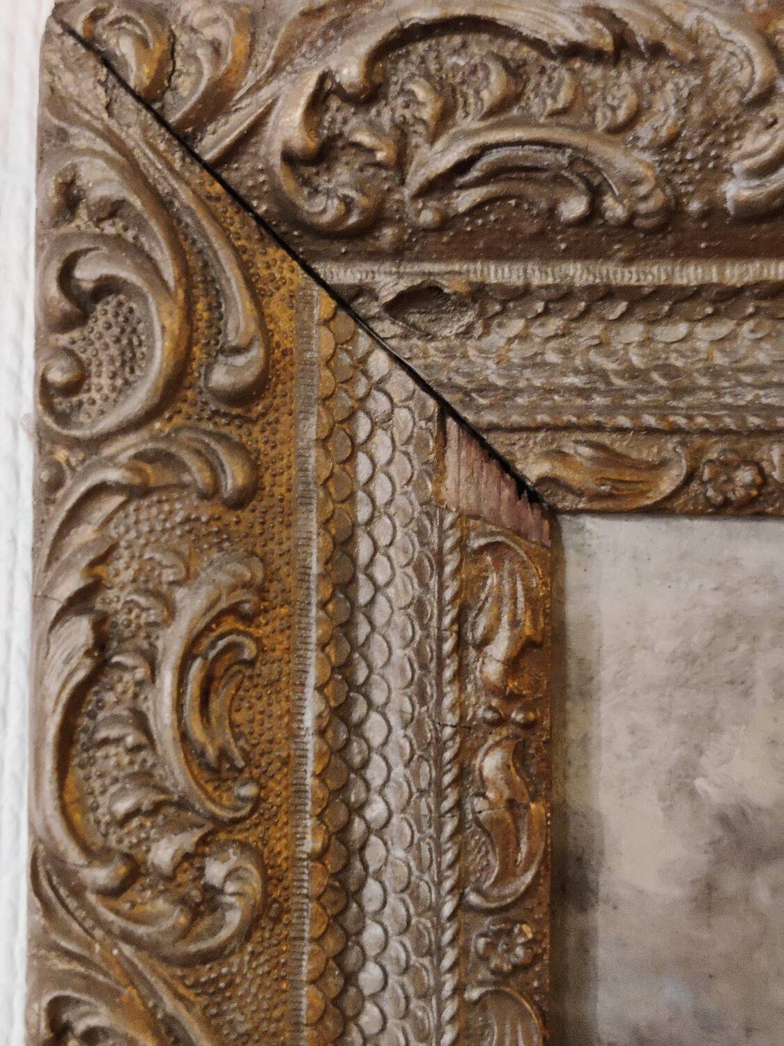 Lot of 2 old marine paintings on wood signed G. Haubois - Gilded frame