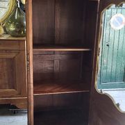 Vitrine style louis xv 1 porte en merisier