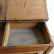 Former double desk of school office in pine of the nineteenth century