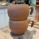 Lot 2 ovoid sandstone cups
